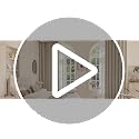 Blackout Natural Linen Pleated Curtains 2 Panels - 40"Wx102"L, Back Tab - view 7
