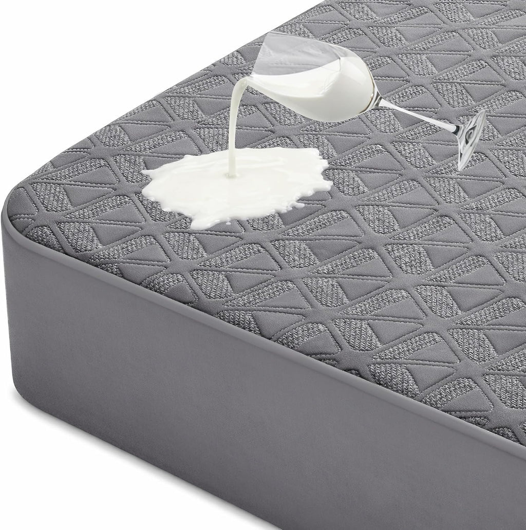 Queen Waterproof Mattress Protector, Breathable Cooling Bed Cover | 100% Waterproof TPU, Noiseless 3D Air Fabric, Soft Mattress Pad, 8"-21" Deep Pocket, Machine Washable, OEKO-TEX Safe - view 8