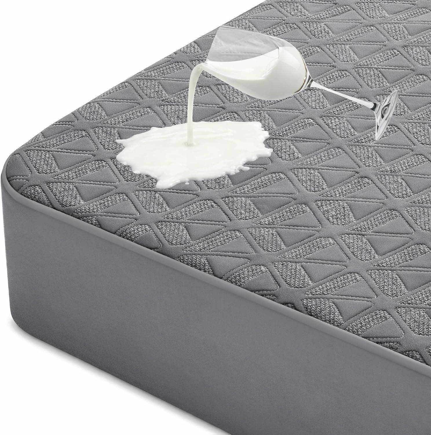 Queen Waterproof Mattress Protector, Breathable Cooling Bed Cover | 100% Waterproof TPU, Noiseless 3D Air Fabric, Soft Mattress Pad, 8"-21" Deep Pocket, Machine Washable, OEKO-TEX Safe - view 8