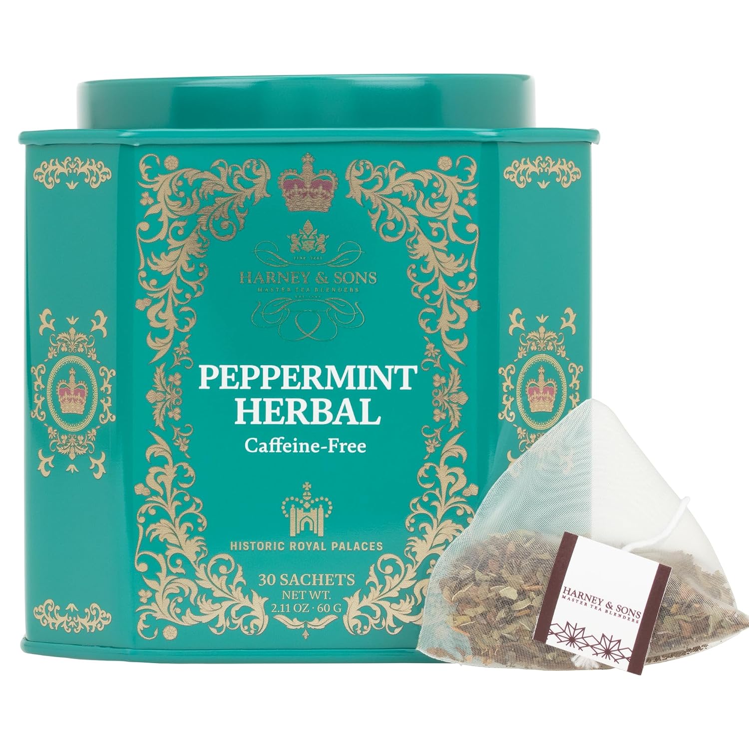 Peppermint Herbal Tea in Sachets, Caffeine-Free Herbal, 30 Sachets | Herbal tea made with Washington State peppermint. Naturally caffeine free. - view 5