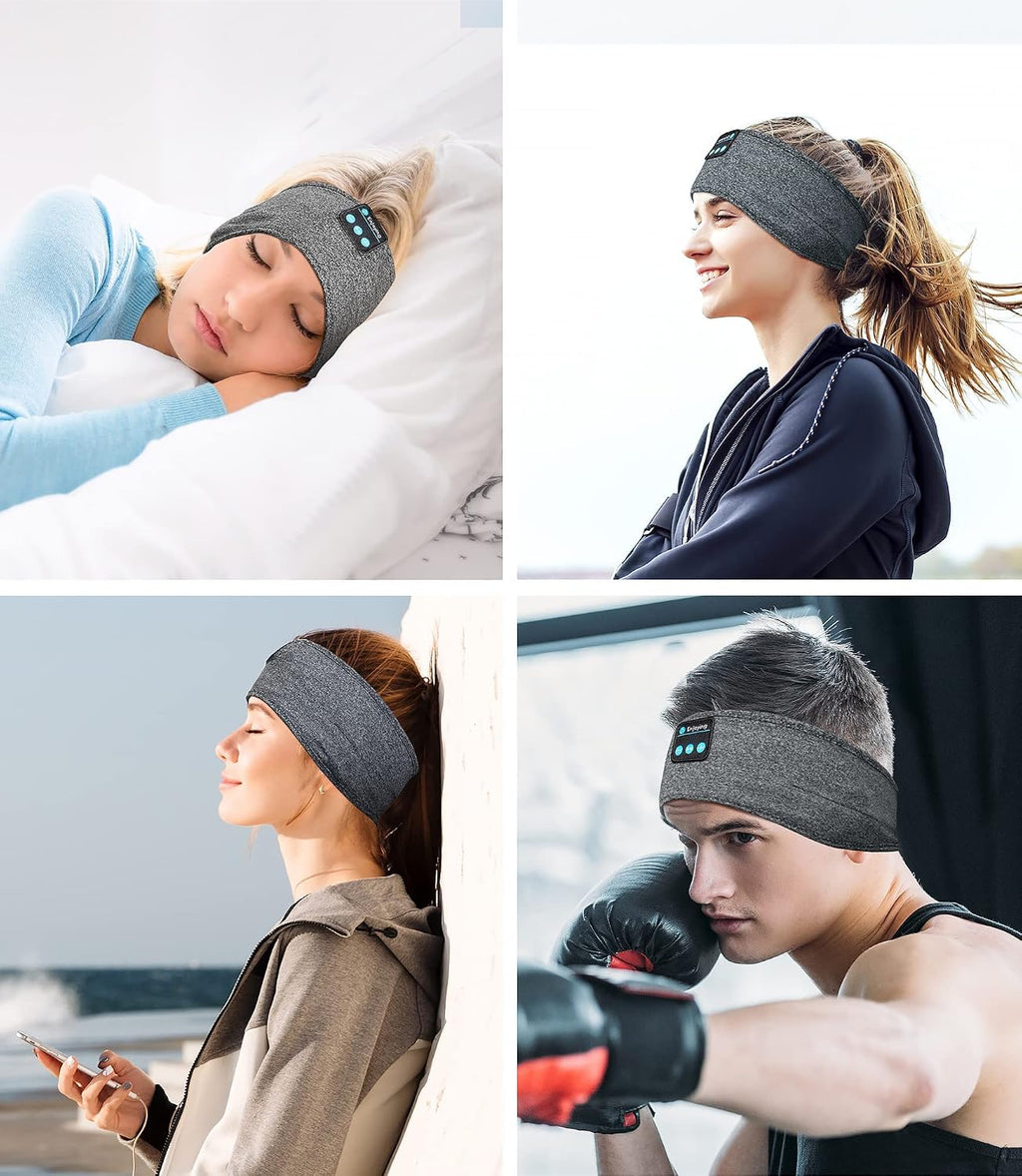 Sleep Headphones, Wireless Sleep Earbuds, Headphone for Sleeping Bluetooth Headband Headphones Headsets with Thin Speakers, Sleeping Headphones for Workout, Yoga, Travel, Gift for Women Men - view 7