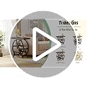 End Table for Living Room, 3-Tier Narrow Side Table with Storage, Wood Sofa Side Table with Geometric Metal Frame, Industrial Nightstand and Bedside Table for Bedroom - view 7