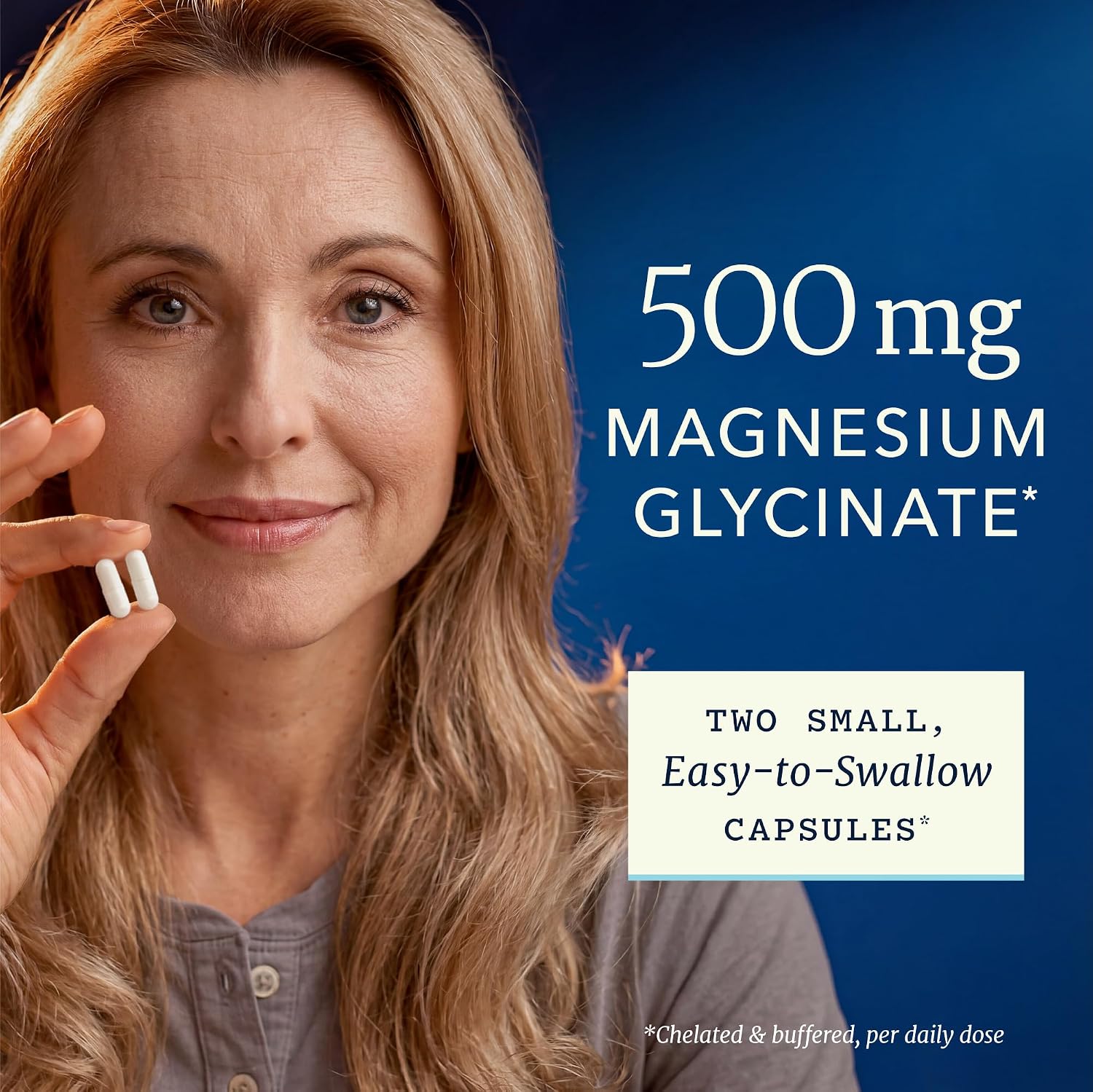 Magnesium glycinate 500mg, high absorption, sleep & relaxation support, bone heart health & muscle support for women and men, chelated mag glycinate, magnesium supplement, non-GMO, 120 capsules - view 3