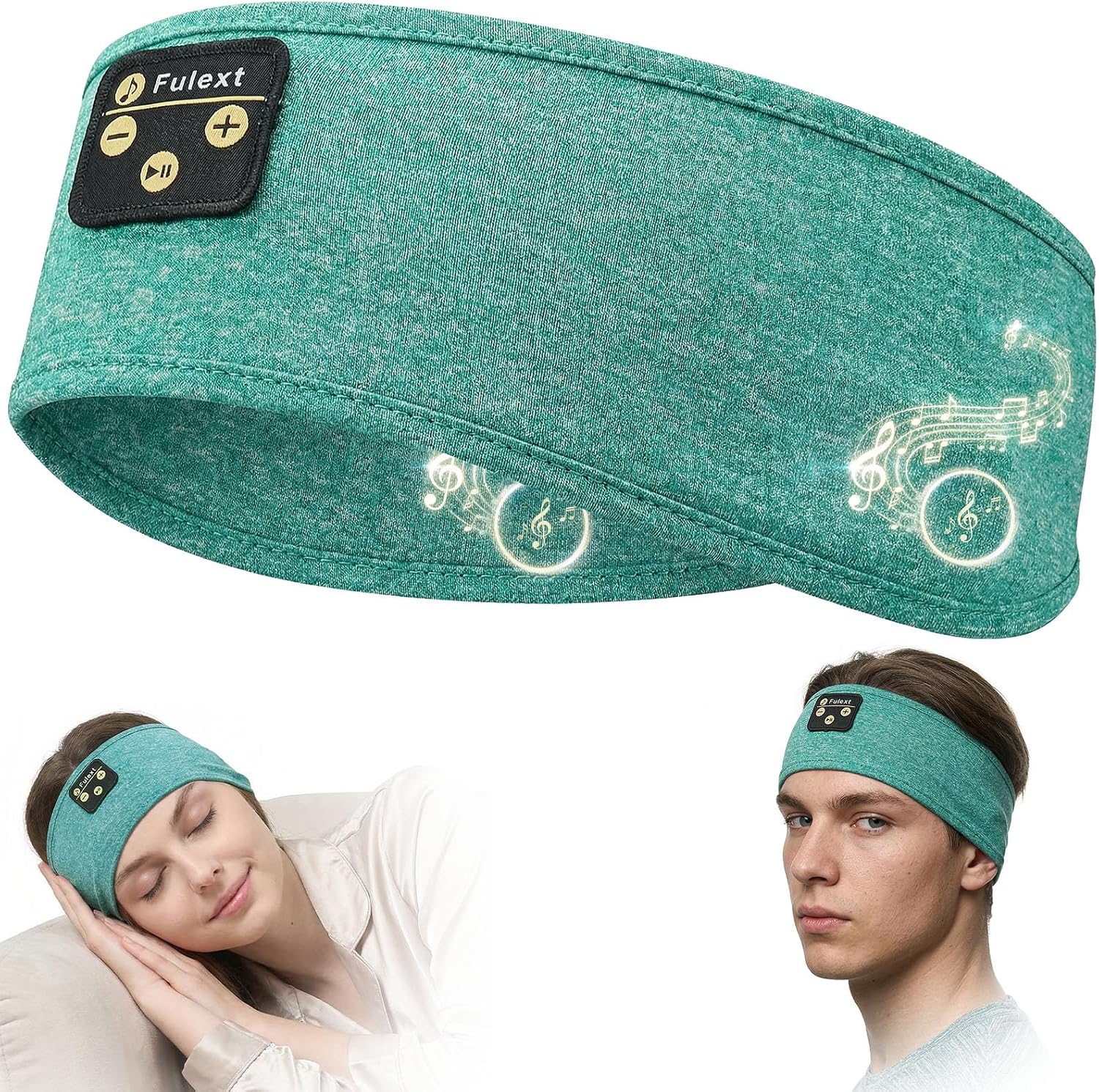 Sleep Headphones Bluetooth Headband,Sleeping Headphones Sports Headband Headset, Long Time Play Sleeping Headsets with Built in Speakers Perfect for Workout,Running,Yoga - view 2