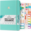 Self-care journal for women, daily planner 5.8x8.3 turquoise | 3-month mental health journal, habit tracker, wellness journaling supplies for women & teen girls, gratitude & mood log