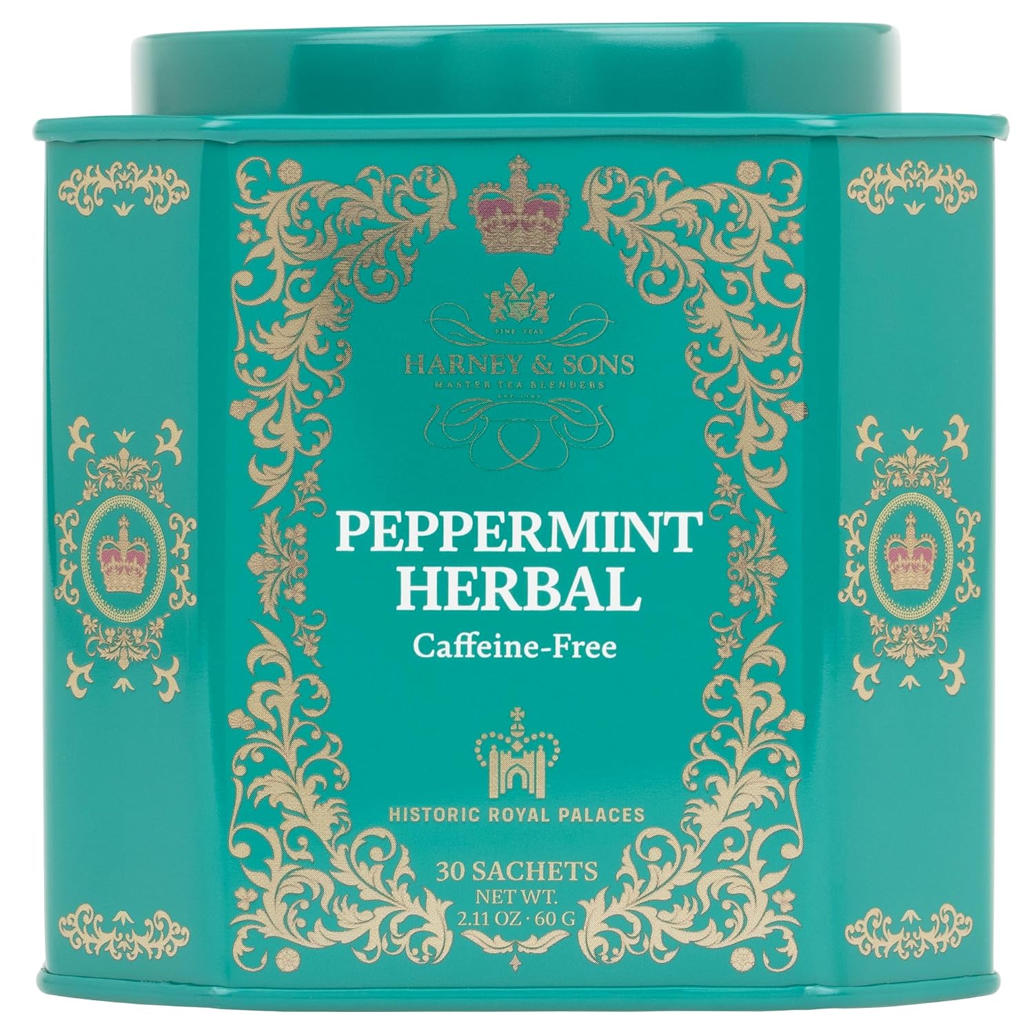 Peppermint Herbal Tea in Sachets, Caffeine-Free Herbal, 30 Sachets | Herbal tea made with Washington State peppermint. Naturally caffeine free.