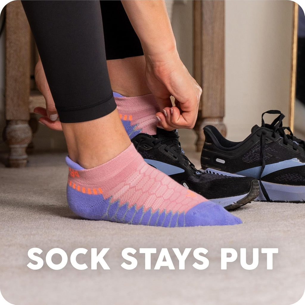 Silver Compression Fit Performance No Show Athletic Running Socks for Men and Women (1 Pair) - view 3