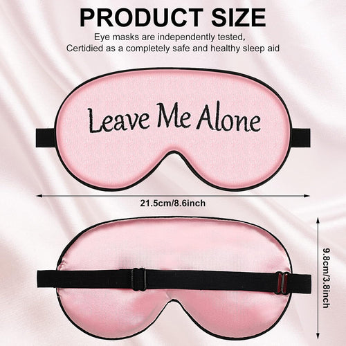 8 Pack Silk Funny Sleep Masks for Women Silky Eye Mask with Adjustable Strap Soft Cute Blackout Blindfold Eye Cover for Women Men Full Night's Sleep, Travel, Nap, Meditation(Elegant Colors) - view 2