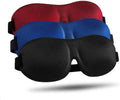 Sleep mask for side sleeper 3 pack, blackout 3D eye mask | zero eye pressure, super lightweight, adjustable, breathable, for men women side/back/stomach sleeping, travel & meditation