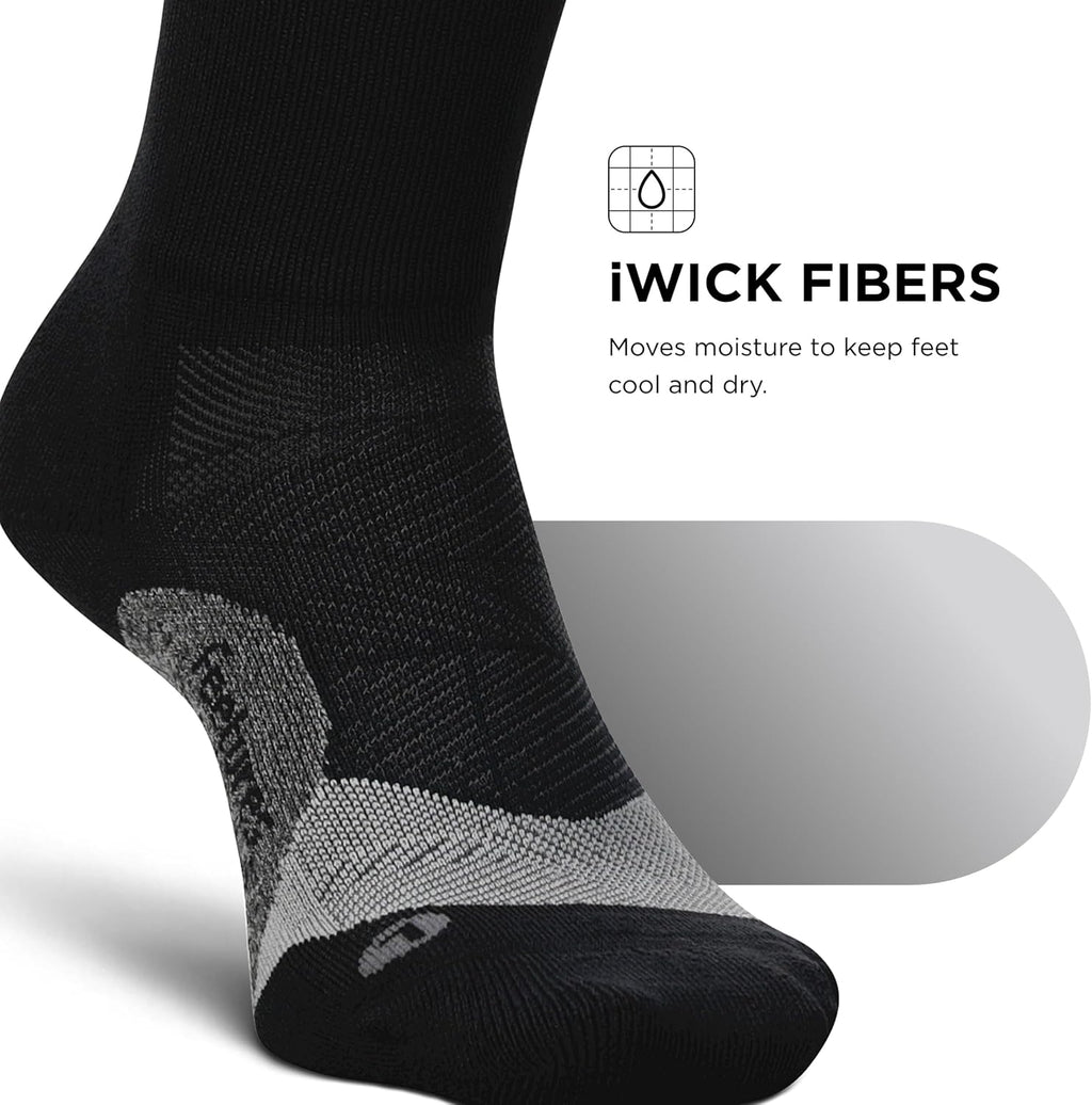 Elite Light Cushion Mini Crew Sock - Sport Sock with Targeted Compression - view 6