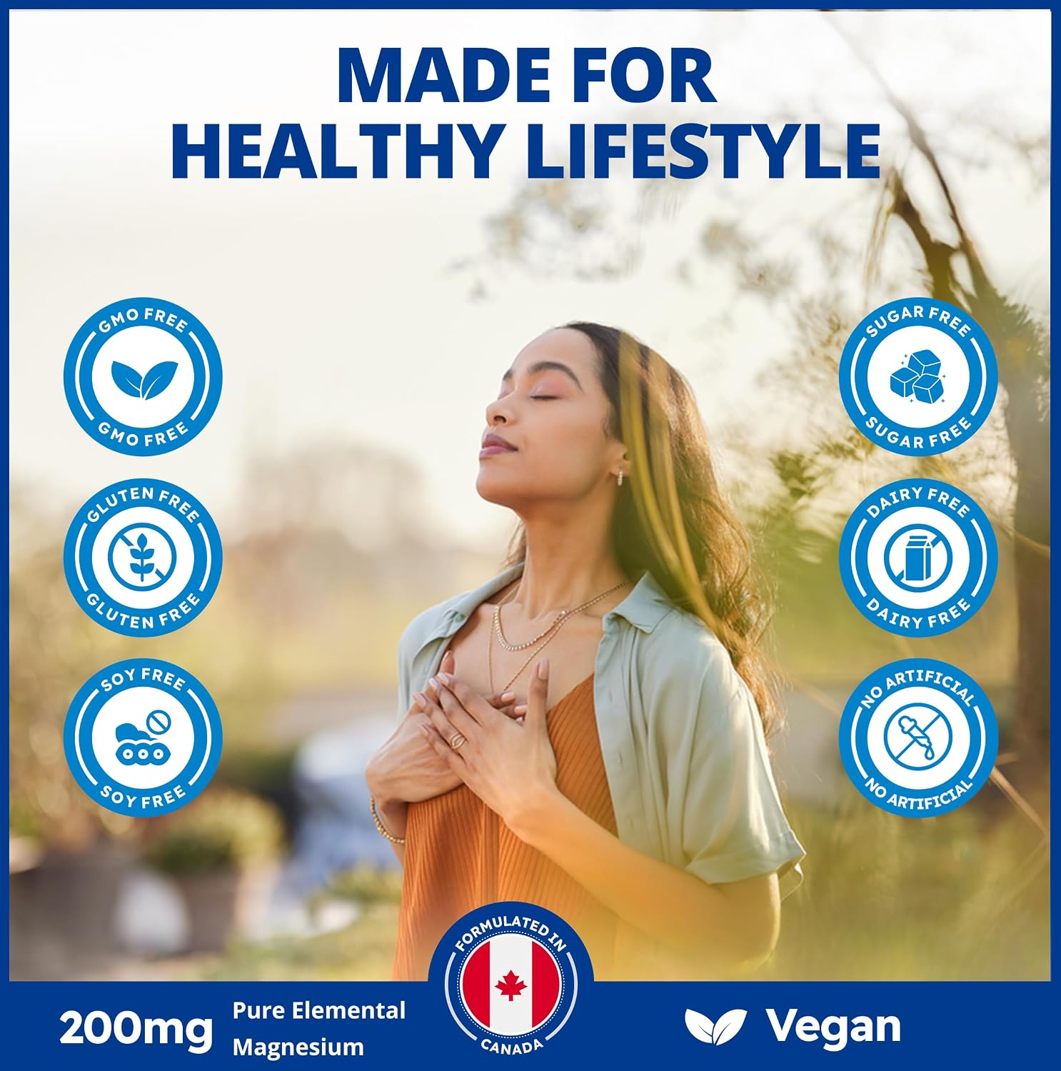 Magnesium bisglycinate 200mg gentle 60 veg caps, 60-day supply, chelated magnesium supplement for bone & muscle support, easy to digest, promote relaxation & comfort, vegan, non-GMO, no sugar - view 6