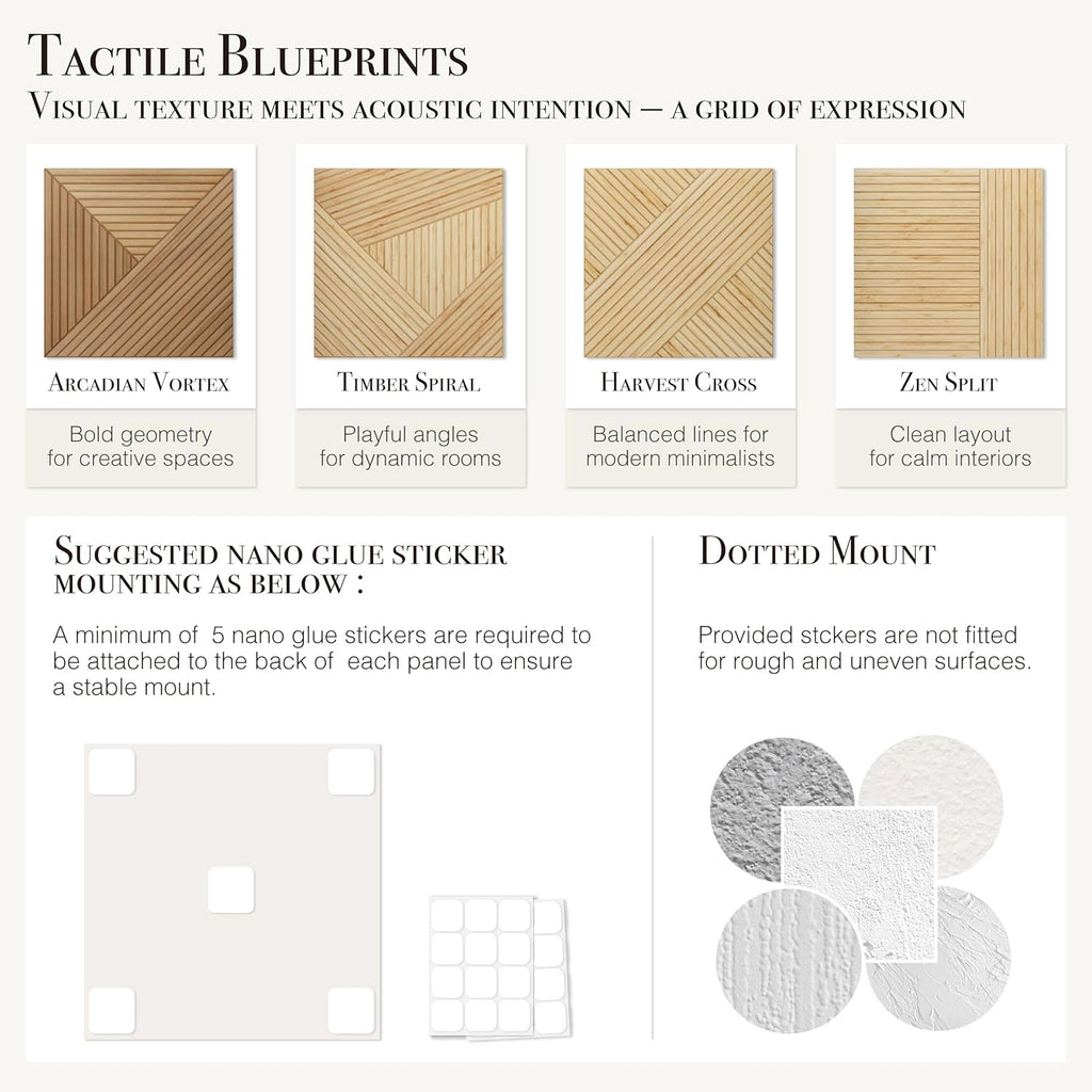 Acoustical Wall Panels, 6-Piece 23.62 X 23.62 Inches Art Acoustic Panels, Decorative Acoustic Panels, Acoustic Wall Panels, Sound Absorbing Wall Art, Arcadian Vortex - view 8