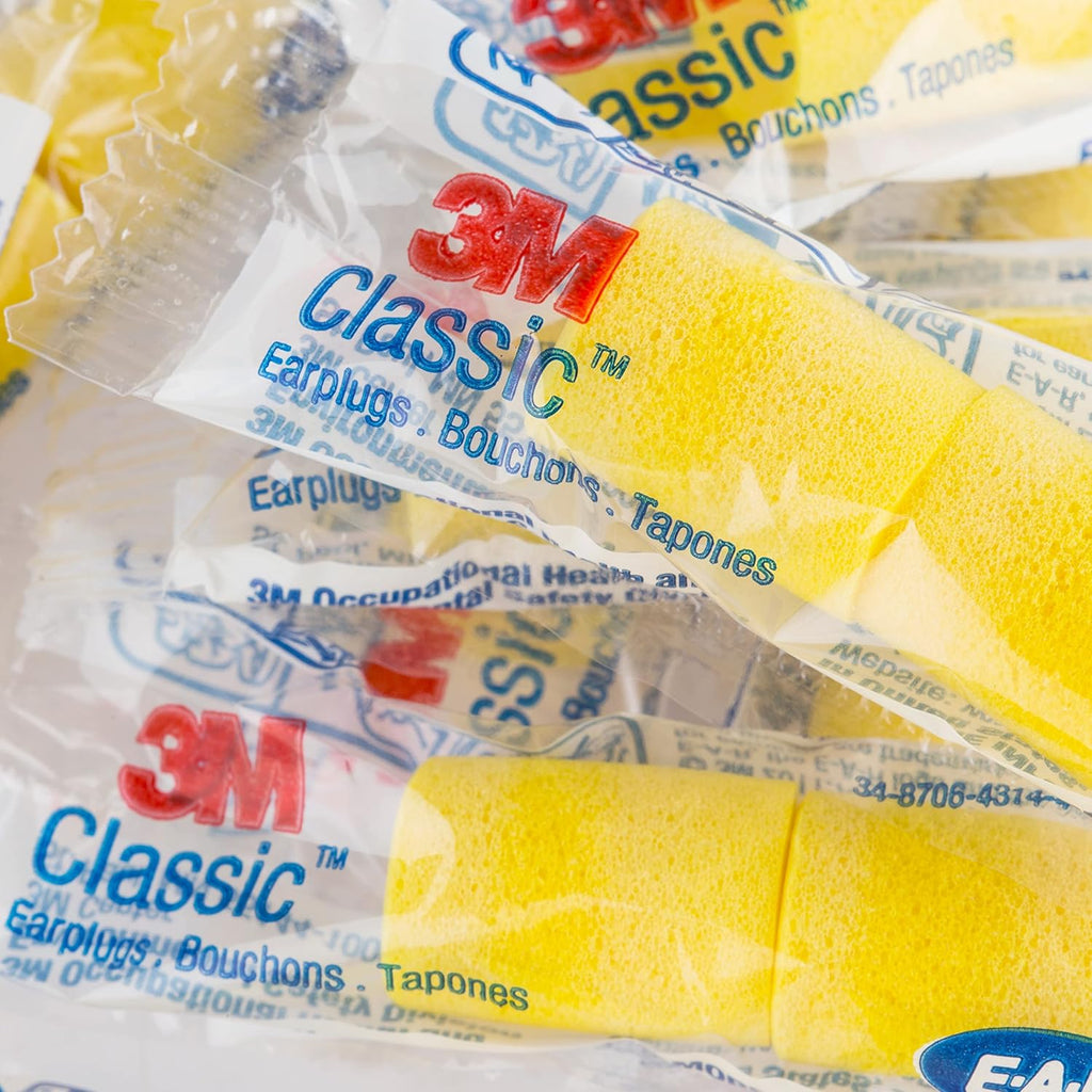 Ear plugs, classic 312-1201, 200 pairs of disposable earplugs, 1 pair/poly bag, uncorded, noise reduction rating 29 dB NRR, foam, regular size, roll down, compliant with ANSI/ASA S12.71-2018 - view 2