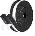 AC Window Seal Foam Tape, 1" x 1" Thick Foam Weather Strip, Black | High Resilience Foam Tape Seals Large Gaps Around Ac Windows and Doors, 6.5ft x 2 Rolls, Strong Adhesive, Install in Minutes