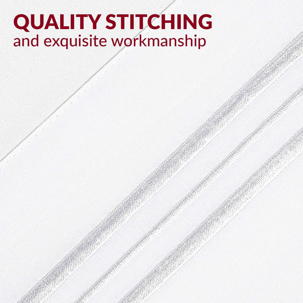 Pillow cases - luxury, extra soft | cooling pillow covers - 2 PC pillow cases - envelope closure (Standard/Queen 20" x 30", White) - view 7
