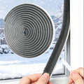 40FT Self-Adhesive Weather Stripping for Doors and Windows, Insulation Soundproofing Door Draft Stopper Gap Filler for Sliding, Front, Exterior, Frames(0.35'' Wide X 0.35'' Thick)