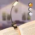 9 LED Rechargeable Book Light for Reading in Bed | Eye Caring 3 Color Temps,Stepless Dimming Brightness,80 Hrs Runtime Small Lightweight Clip On Book Reading Light for Studying
