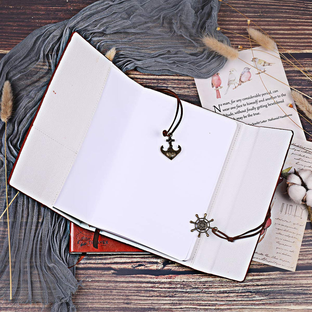 Mom to daughter gifts - writing journal, personal diary, lined journal, travel, 6x8.75 notebook, writers notebook, faux leather, refillable for teen girls women- best anniversary birthday gift - view 6