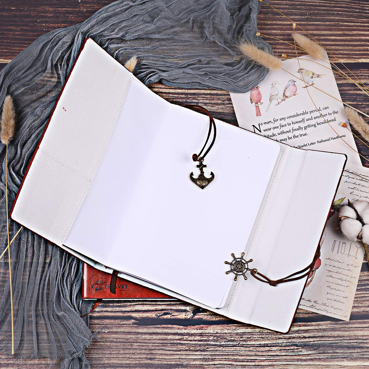 Mom to daughter gifts - writing journal, personal diary, lined journal, travel, 6x8.75 notebook, writers notebook, faux leather, refillable for teen girls women- best anniversary birthday gift - view 6