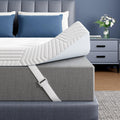 4 Inch Queen Size Gel Memory Foam Mattress Topper,Washable Cover | Pressure-Relieving Mattress Topper for Back Pain,High Density Cooling Pad,Non-Slip Design,Removable & Washable Bamboo Cover