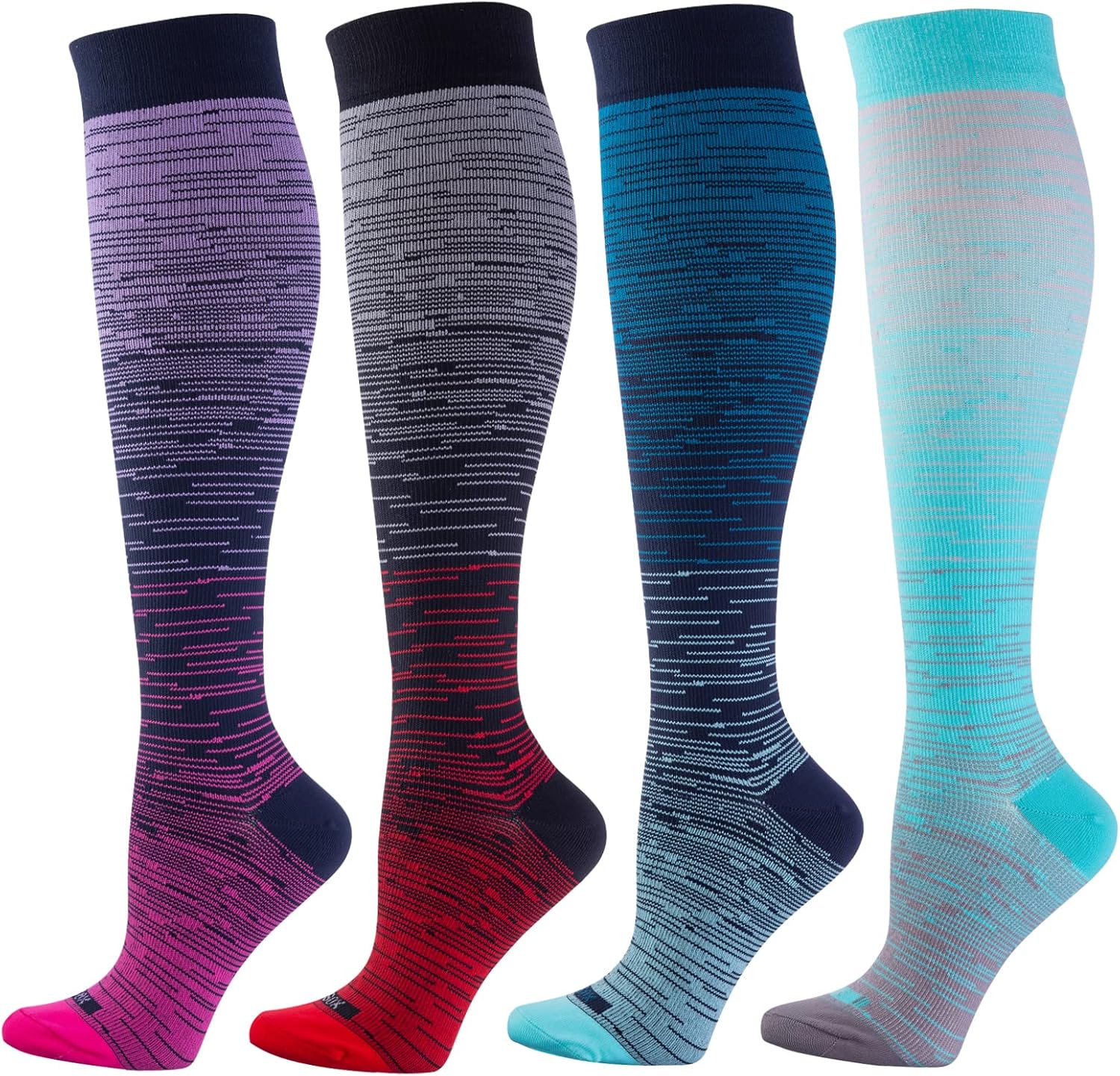 Compression socks women and men, 20-30mmHg, best for nurses, travel, pregnancy
