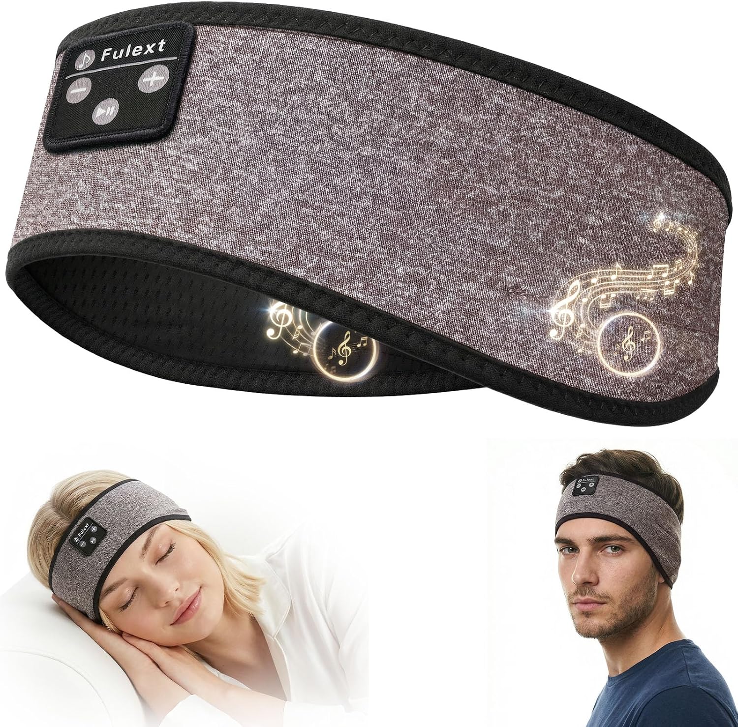 Sleep Headphones Bluetooth Headband,Sleeping Headphones Sports Headband, Long Time Play Sleeping Headsets with Built in Speakers Perfect for Workout,Running,Yoga - view 6