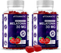 Sugar Free Melatonin 30mg per Gummy - 60 Servings - 60 Vegetarian Gummies - Non-Habit Forming Supplement (60 Count (Pack of 2))