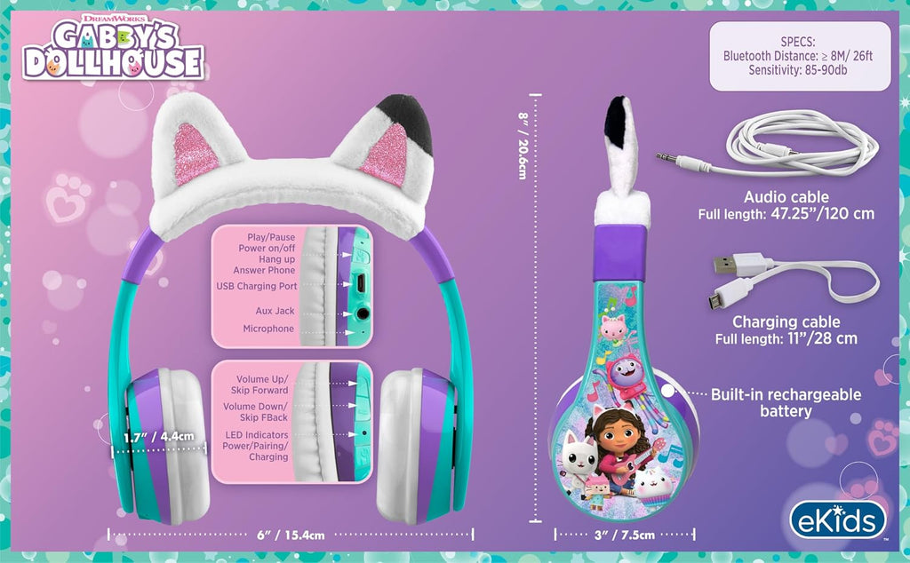 Bluetooth headphones for kids, wireless headphones - view 4