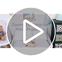 Waterproof Standard Pillow Protectors, 4 Pack, White - view 7