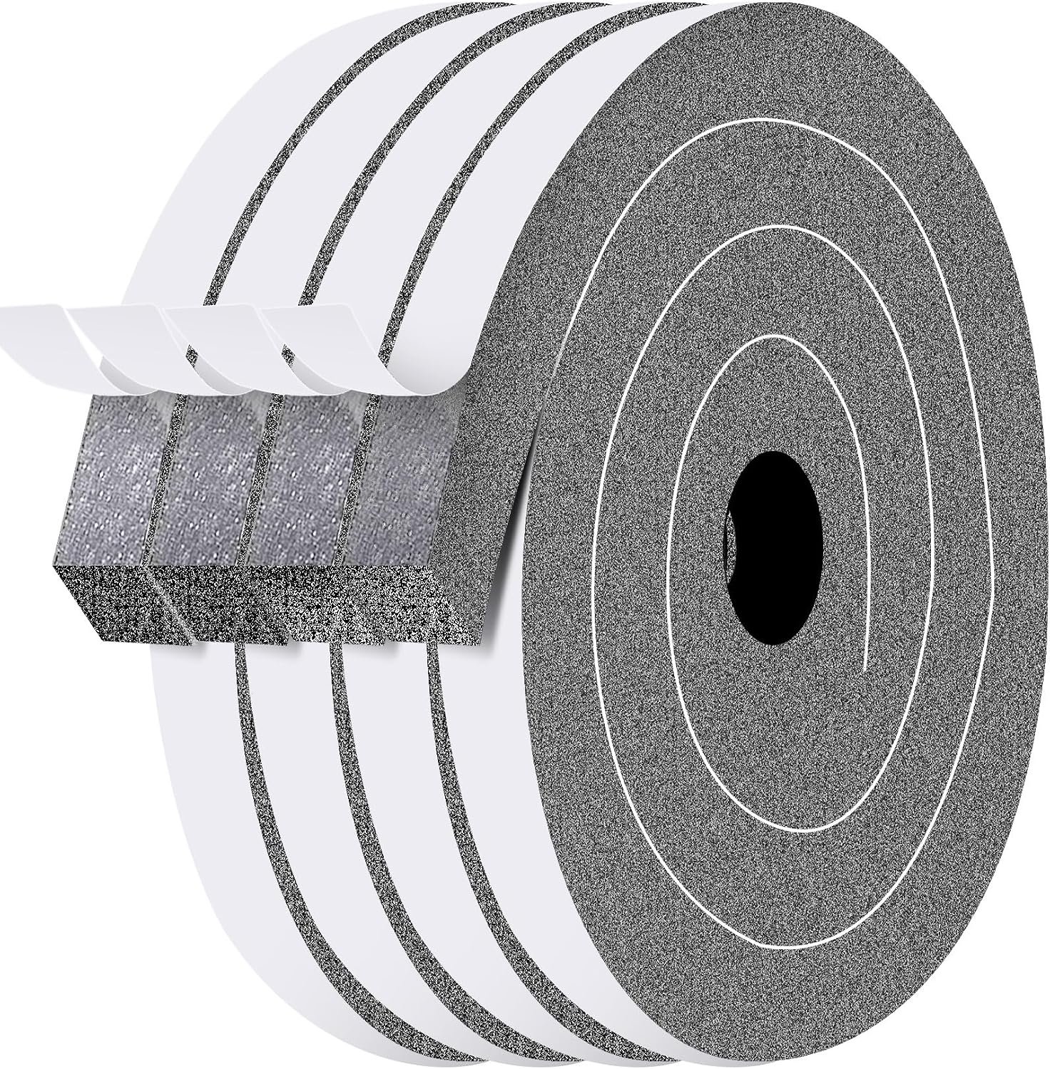 39ft Adhesive Foam Weather Stripping, 1/2 Inch W x 1/2 Inch T, Air Conditioner Window Seal Insulation Foam Tape High Resilience for Doors, Window, Automotive Sound Isolation Soundproofing - view 7