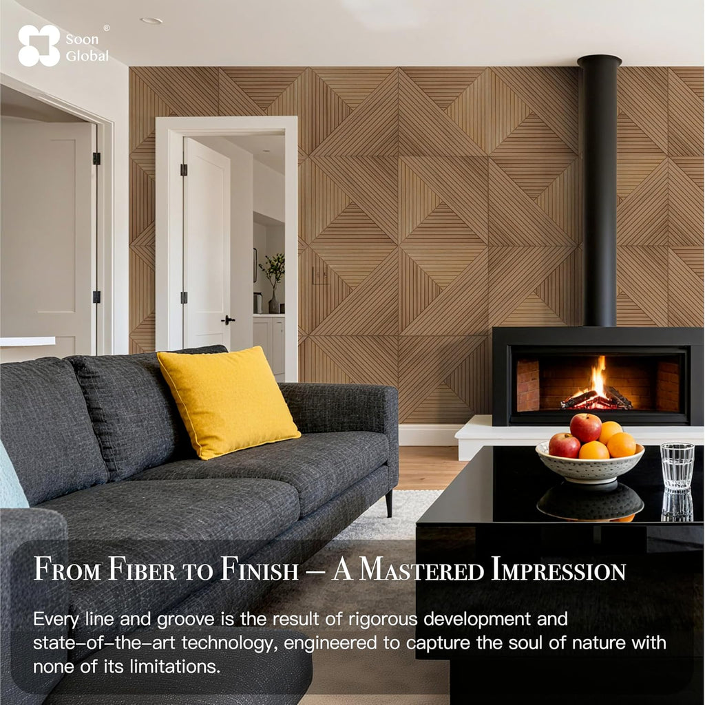 Acoustical Wall Panels, 6-Piece 23.62 X 23.62 Inches Art Acoustic Panels, Decorative Acoustic Panels, Acoustic Wall Panels, Sound Absorbing Wall Art, Arcadian Vortex - view 5
