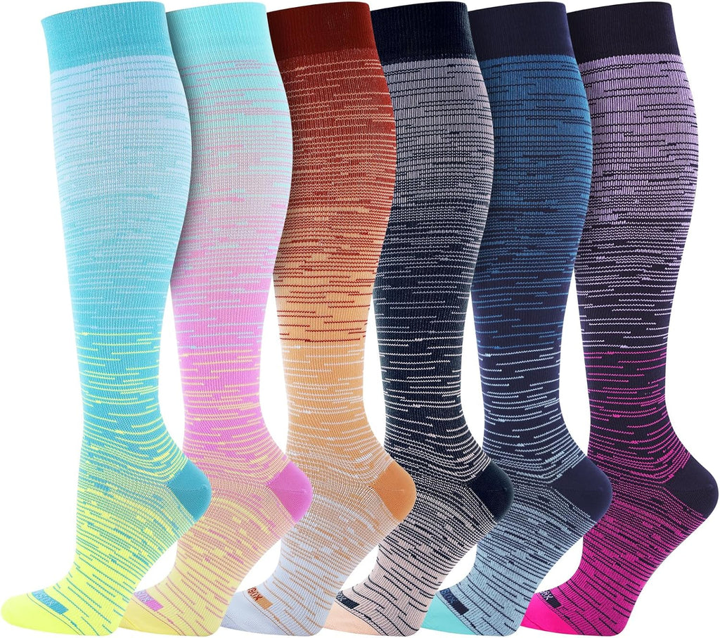 Compression socks women and men, 20-30mmHg, best for nurses, travel, pregnancy