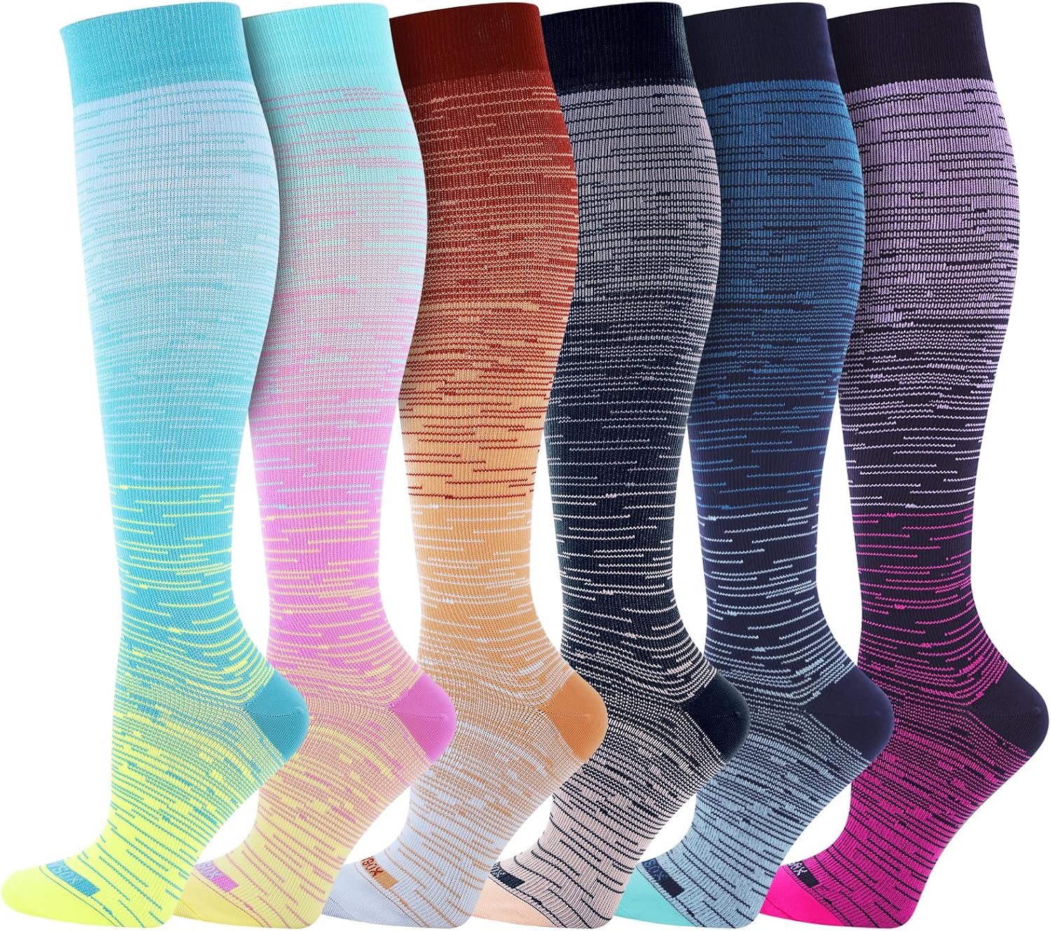 Compression socks women and men, 20-30mmHg, best for nurses, travel, pregnancy