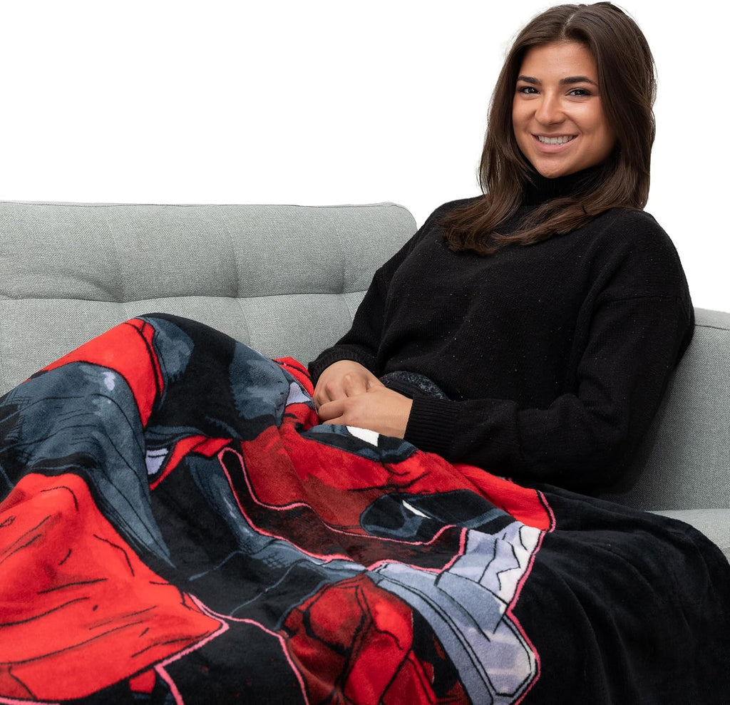 Micro raschel throw blanket, 46" x 60", swordsman - view 4