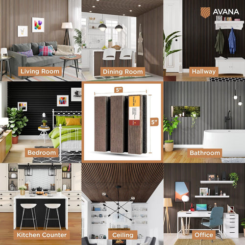 Acoustic Wall Panels Color Samples Pack - Premium Wood Panels for Wall Decor - Interior Sound Proofing and Acoustic Panels - view 2
