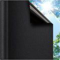 Blackout window privacy film, room darkening, 17.5" x 78.7" | 100% light blocking, no glue static cling removable, heat & UV blocking, renter friendly cover for daytime sleep bedroom