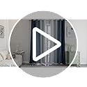 Burnt Orange and Greyish White Ombre Blackout Curtains 52Wx102L Inch Long - view 7