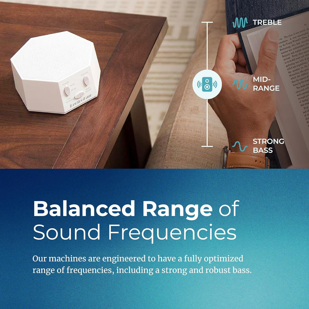 Soothing sound machine for sleep - global power edition - built-in sleep timer - compact design - relaxation support - white - view 5