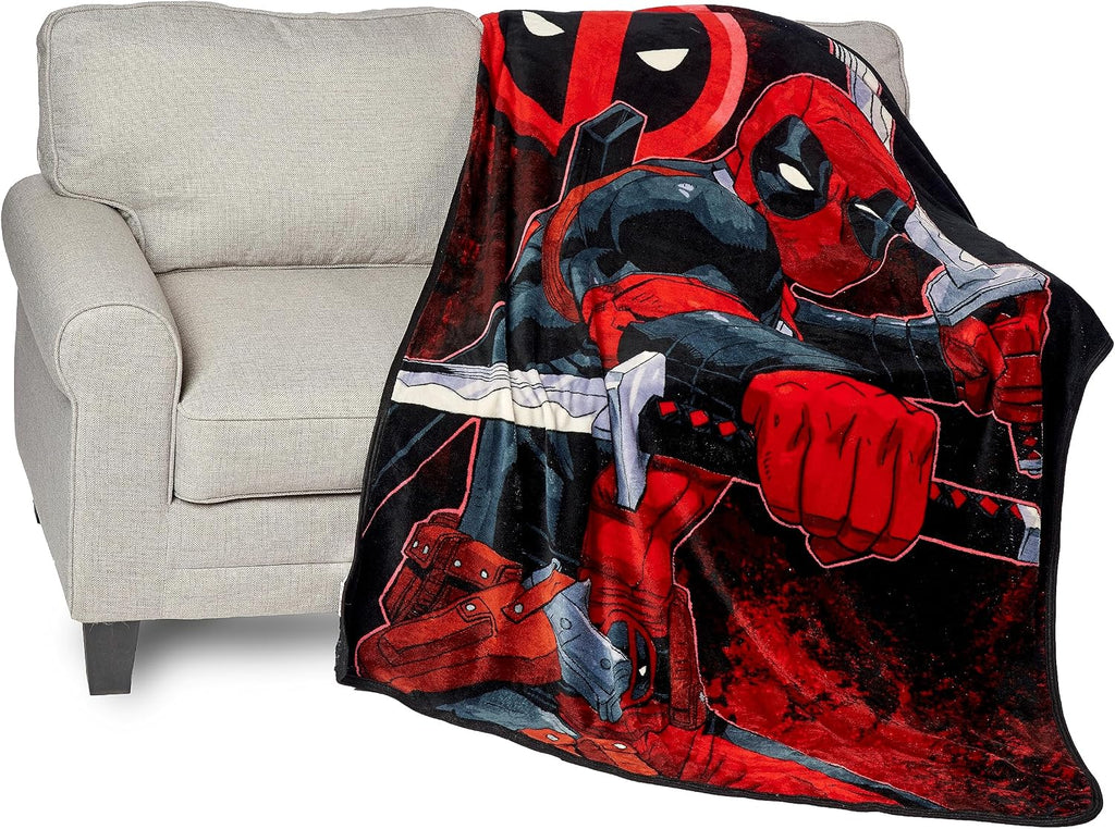 Micro raschel throw blanket, 46" x 60", swordsman - view 5