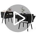Hidden Compartment Nightstands, Mid Century Modern Concealment Furniture, Bedside Table with Wood Legs, End Table with Storage Drawer for Bedroom (1,Walnut) - view 7