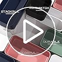 6 PCS Stackable Drawer Organizers Set, Versatile Desk and Vanity Drawer Organizer Trays, Storage Bins for Makeup, Bathroom, Bedroom, Kitchen and Office, Green - view 7