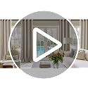 Linen Curtains 84 Inches Long 2 Panels Set 100% Blackout Curtain - view 7