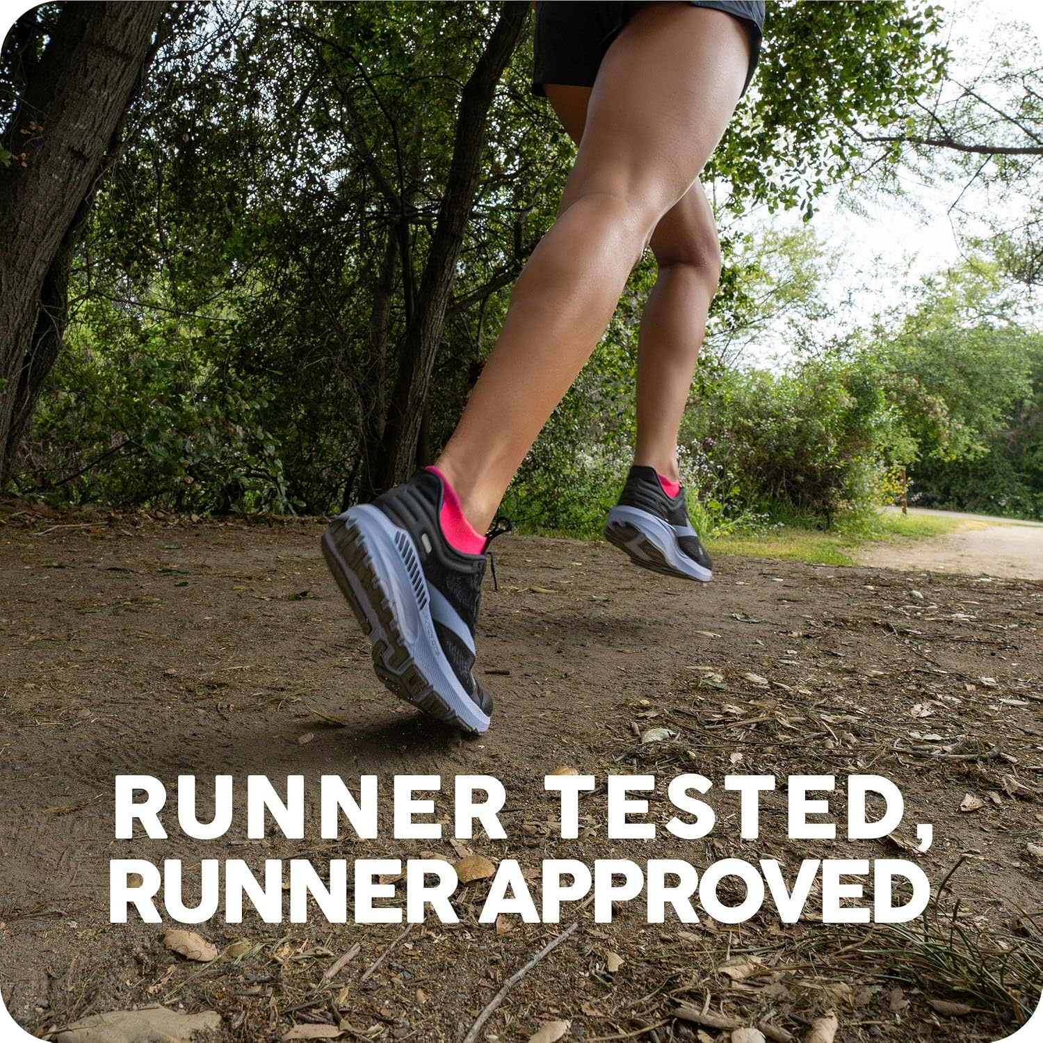 Silver Compression Fit Performance No Show Athletic Running Socks for Men and Women (1 Pair) - view 5