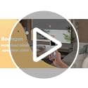 Motorized Roller Blinds with Remote, No Drill Smart Roller Shades for Indoor Windows, Blackout Linen Fabric Rechargeable Electric Blinds for Home, Office, Linen White, Custom Size - view 7